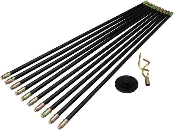 12 piece Drain Sewer Rod Set