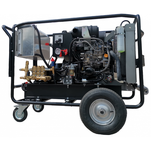 Maxflow Industrial Diesel Pressure Washer – Yanmar 3 Cylinder Water Cooled 40LPM 200 Bar Trolley Frame