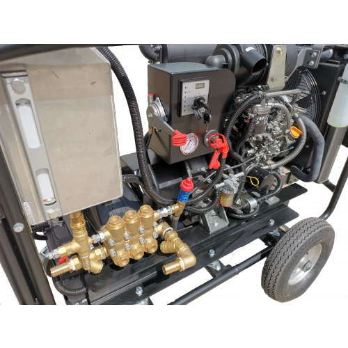 Maxflow Industrial Diesel Pressure Washer – Yanmar 3 Cylinder Water Cooled 40LPM 200 Bar Trolley Frame