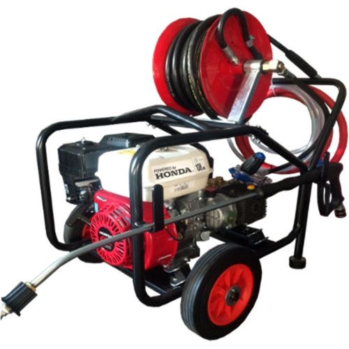 Semi-Industrial Pressure Washer - Honda GX200 14 LPM Cage Frame + 20M Reel (Electric Start)