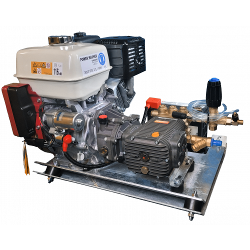 Industrial Pressure Washer - Honda GX390 21 LPM Powerwasher Skid Frame- Electric Start