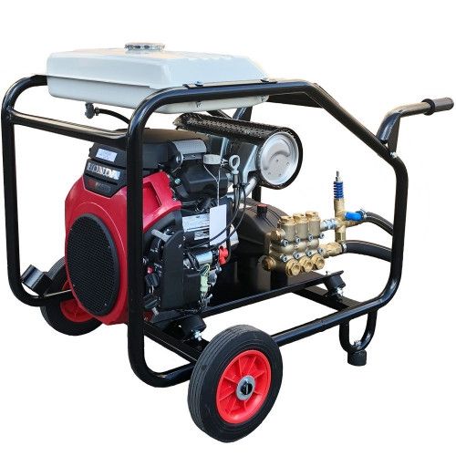 Industrial Twin-Cylinder Pressure Washer - Honda GX630 33 LPM Trolley Frame (Electric Start)