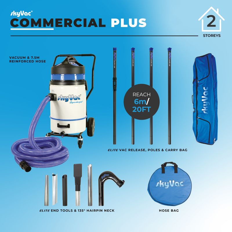 SkyVac Commercial Plus Gutter Vacuum