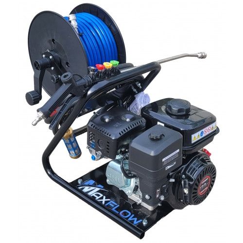 Maxflow Semi-Industrial Softwash System - Loncin H135 11 LPM Carry Frame + 30M Reel Maxflow Semi-Industrial Softwash System - Loncin H135 11 LPM Carry Frame + 30M Reel