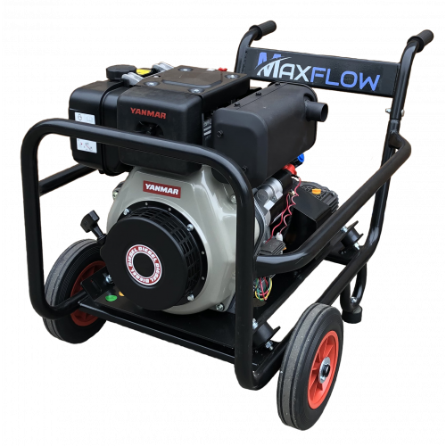 Maxflow Industrial Pressure Washer - Yanmar L100-V Comet Pump 21 LPM Trolley Frame