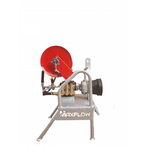 Maxflow Industrial PTO Pressure Washer - 25 LPM 250 Bar Hawk Pump & 2:1 Gearbox + 30M Reel