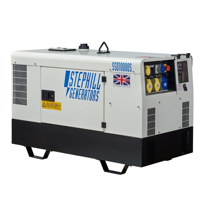 Stephill SSD10000S 10 Kva/8.0Kw Super Silent Diesel Generator + AVR Included - NO WHEEL KIT