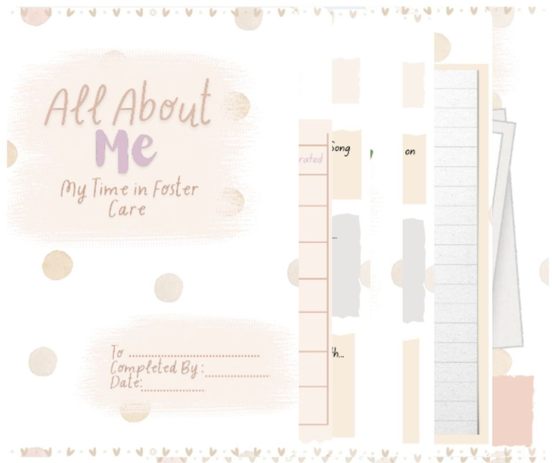 All About Me- Foster Care Life Book Template