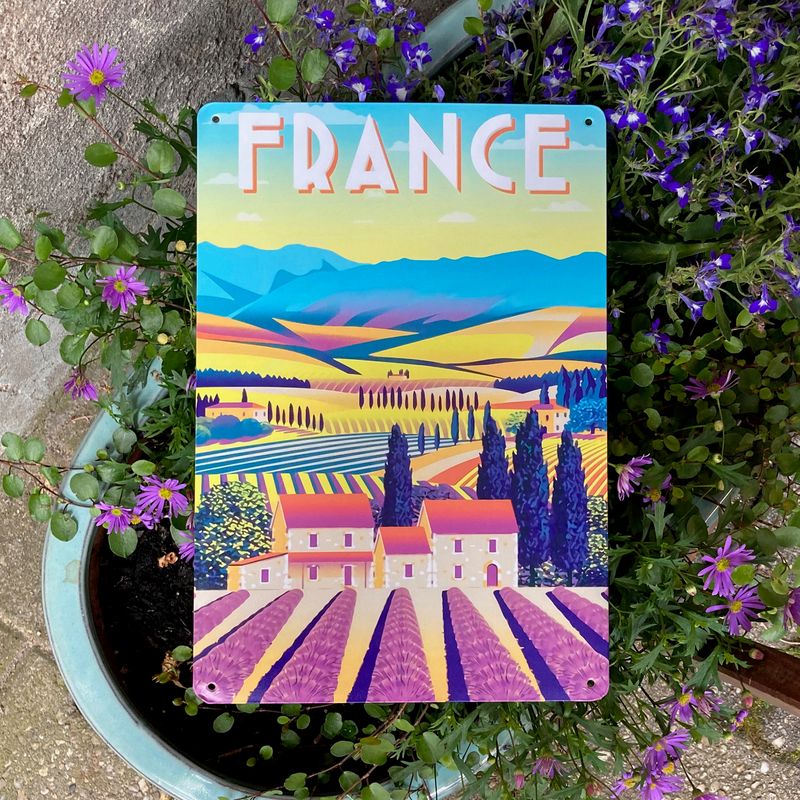 Blechschild France Repro Vintage