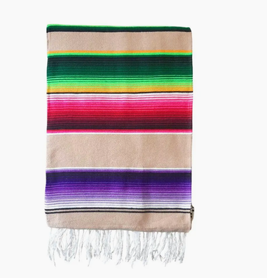 Couverture Mexicaine Beige