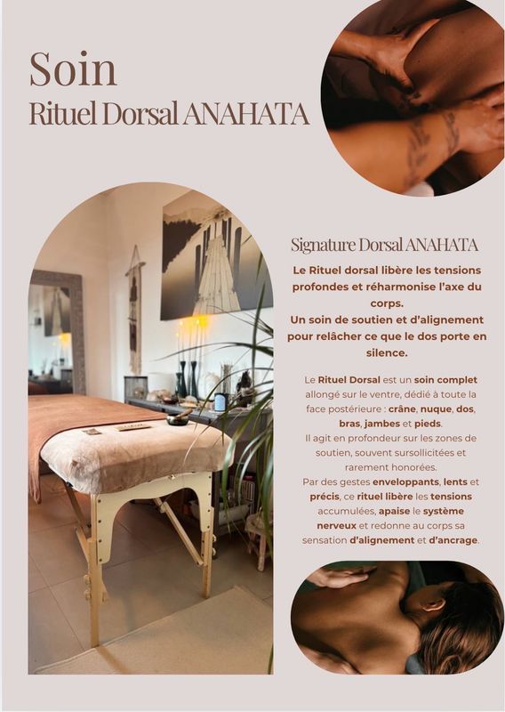 Rituel Dorsal ANAHATA 1 h 30 à domicile