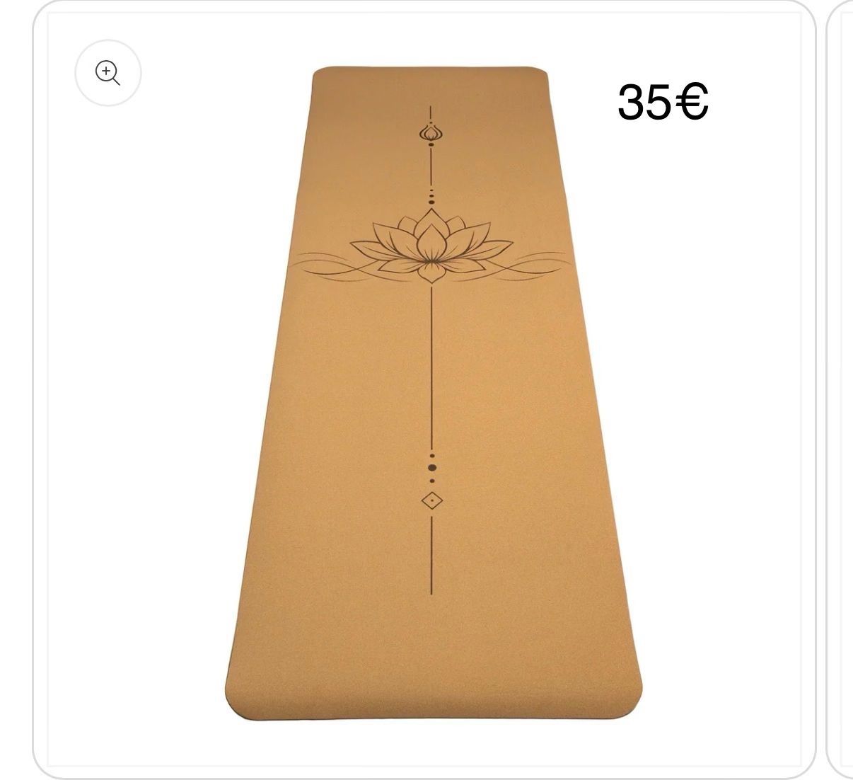 Tapis liège fleur de lotus