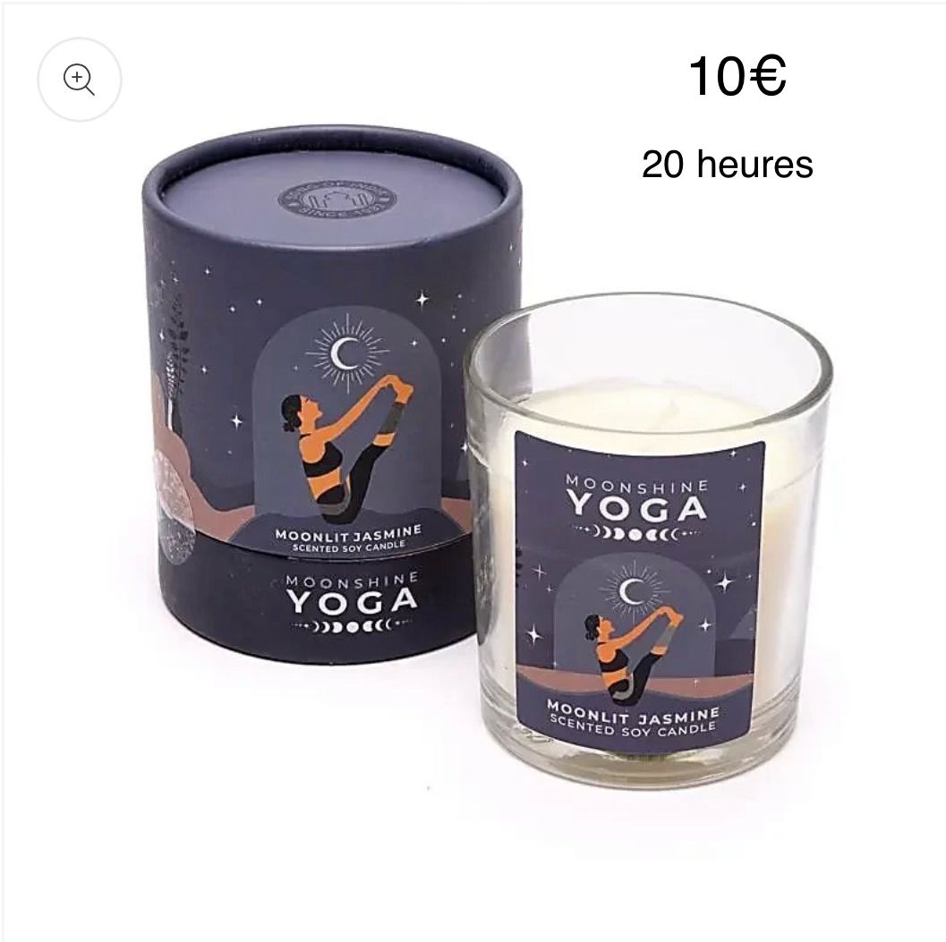Bougie Moonlit Jasmine 20 heures combustion
