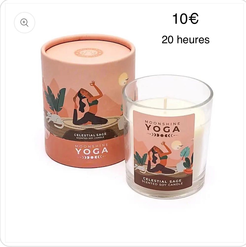 Bougie Célestial sauge 20 heures combustion