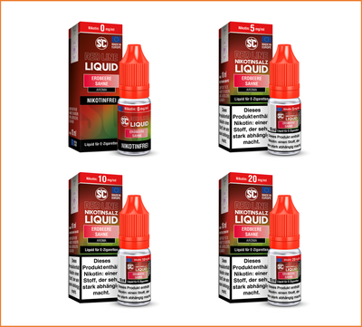 SC Red Line - Erdbeere Sahne - Nikotinsalz Liquid