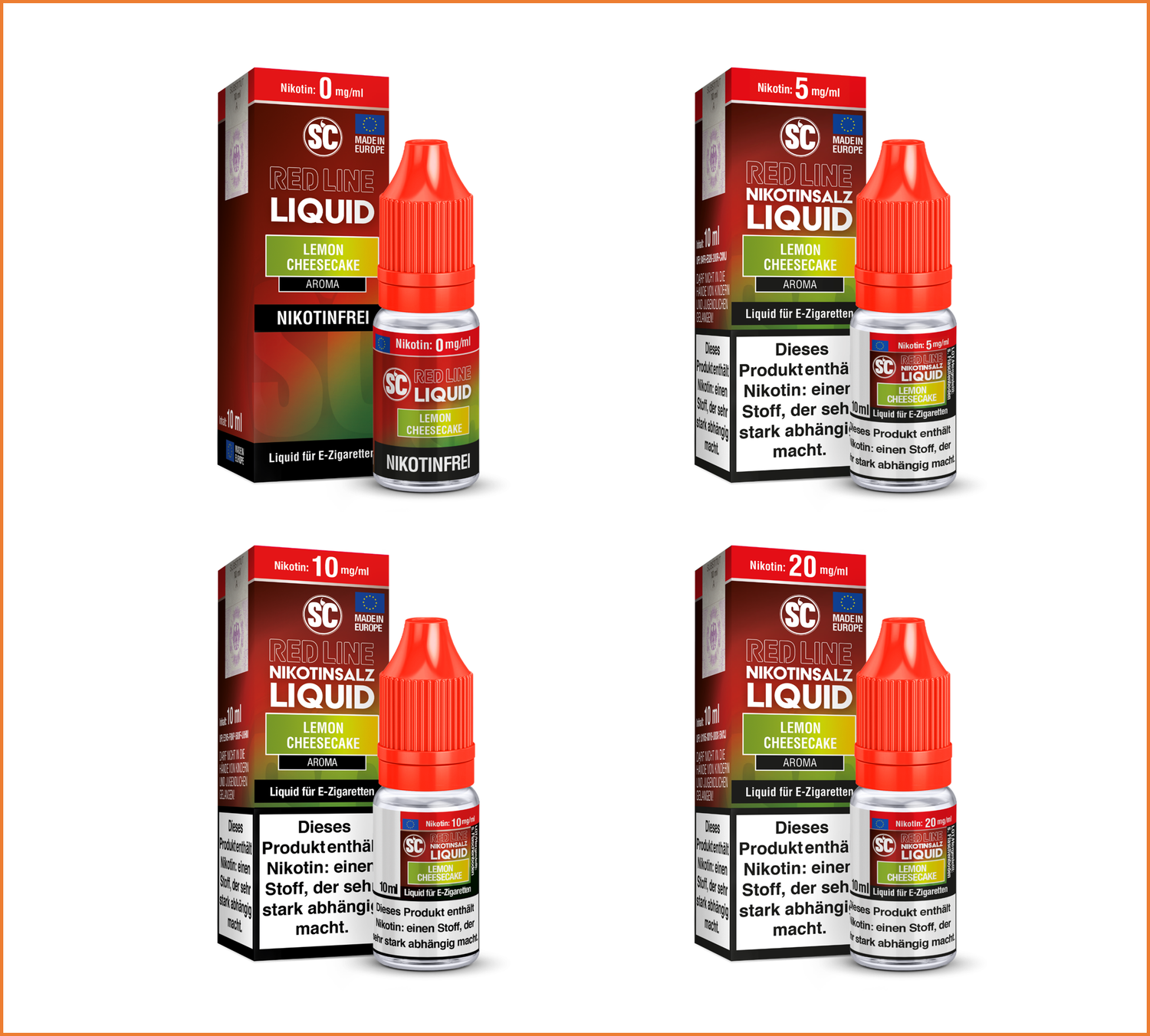 SC Red Line - Lemon Cheesecake - Nikotinsalz Liquid