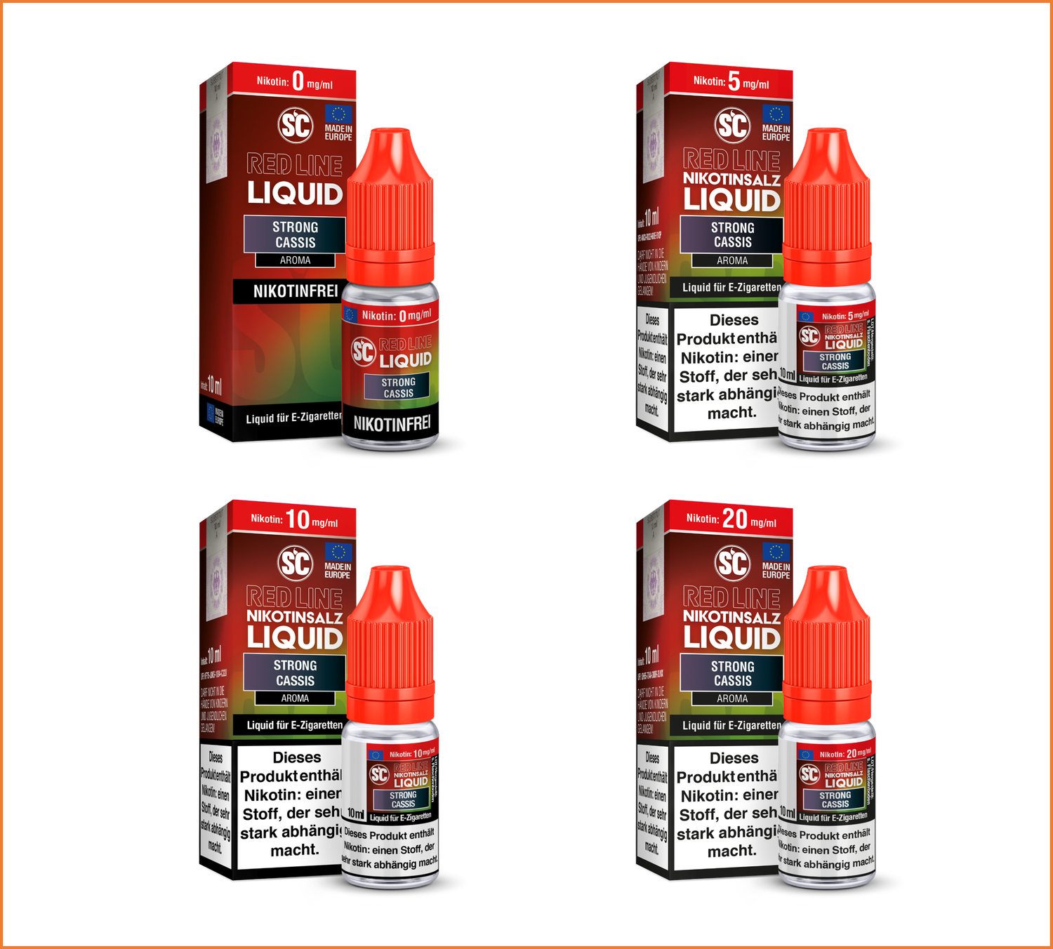 SC Red Line - Strong Cassis - Nikotinsalz Liquid