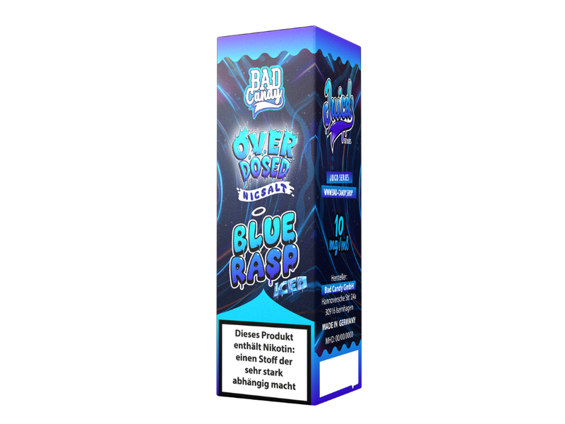 BLUE RASP - BAD CANDY  JUICD - NIKOTINSALZ LIQUID