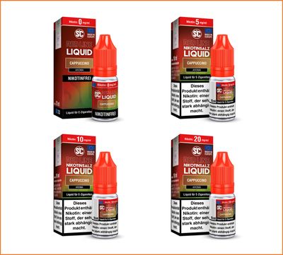 SC Red Line - Cappuccino - Nikotinsalz Liquid