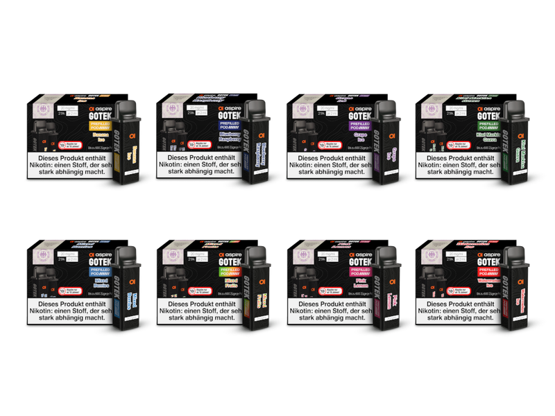 Aspire GoTek Pod 20 mg/ml Nikotinsalz Liquid (2 stück pro Packung)