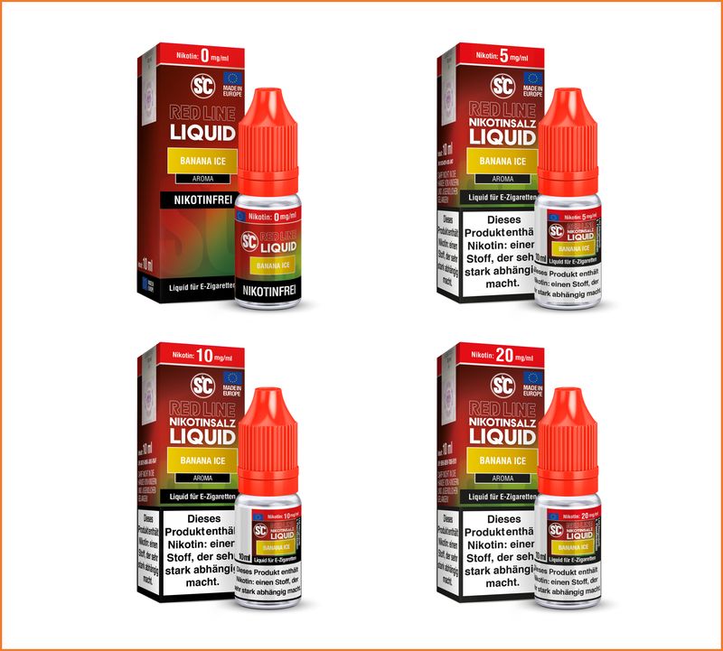 SC Red Line - Banana Ice - Nikotinsalz Liquid