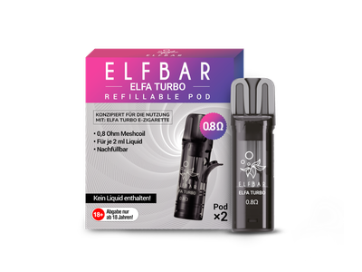 ELFBAR ELFA TURBO LEER-POD (2 STÜCK PRO PACKUNG)