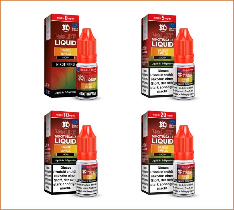 SC Red Line - Orange Vanilla - Nikotinsalz Liquid