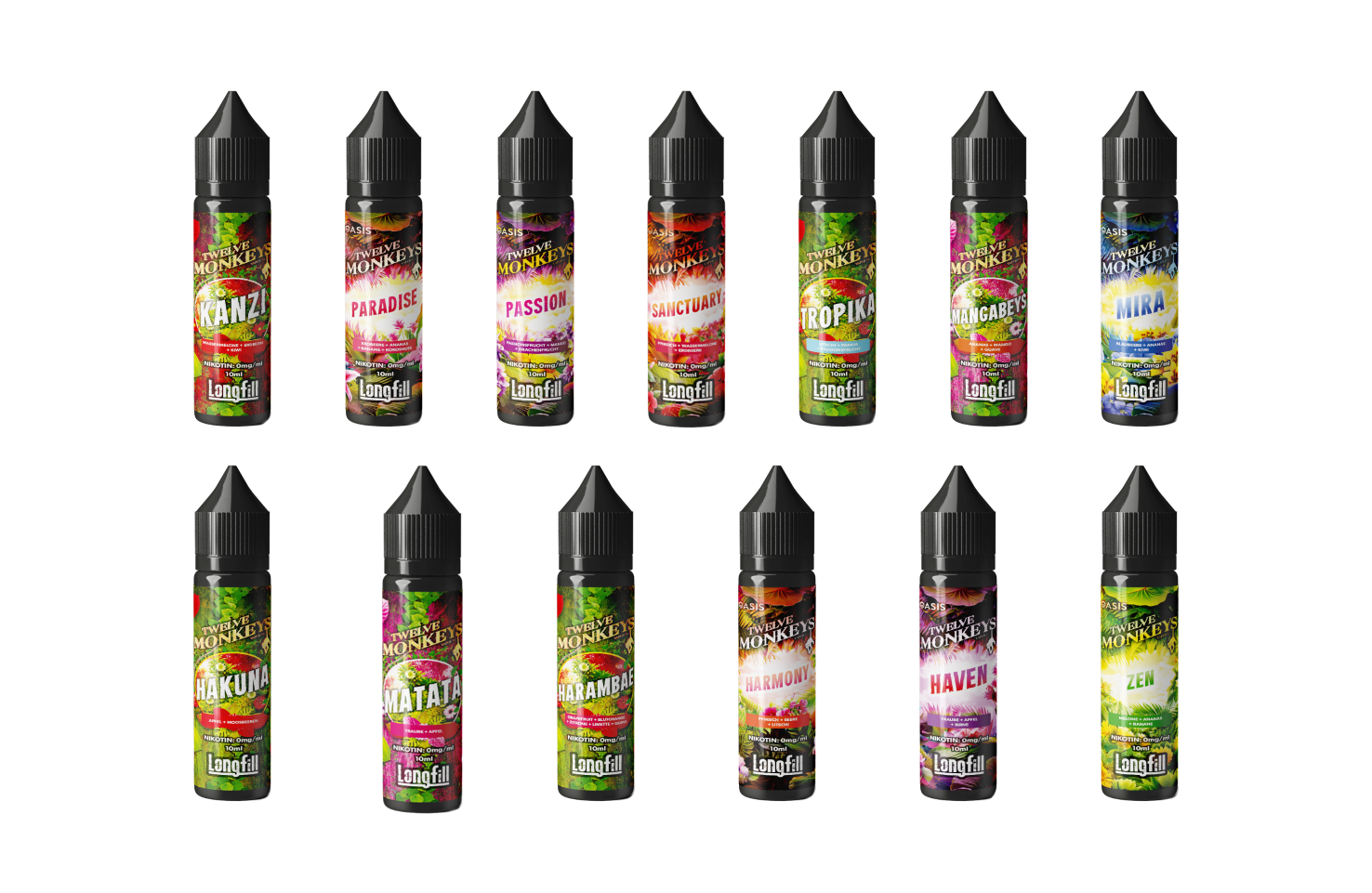 Twelve Monkeys - Longfills 10 ml