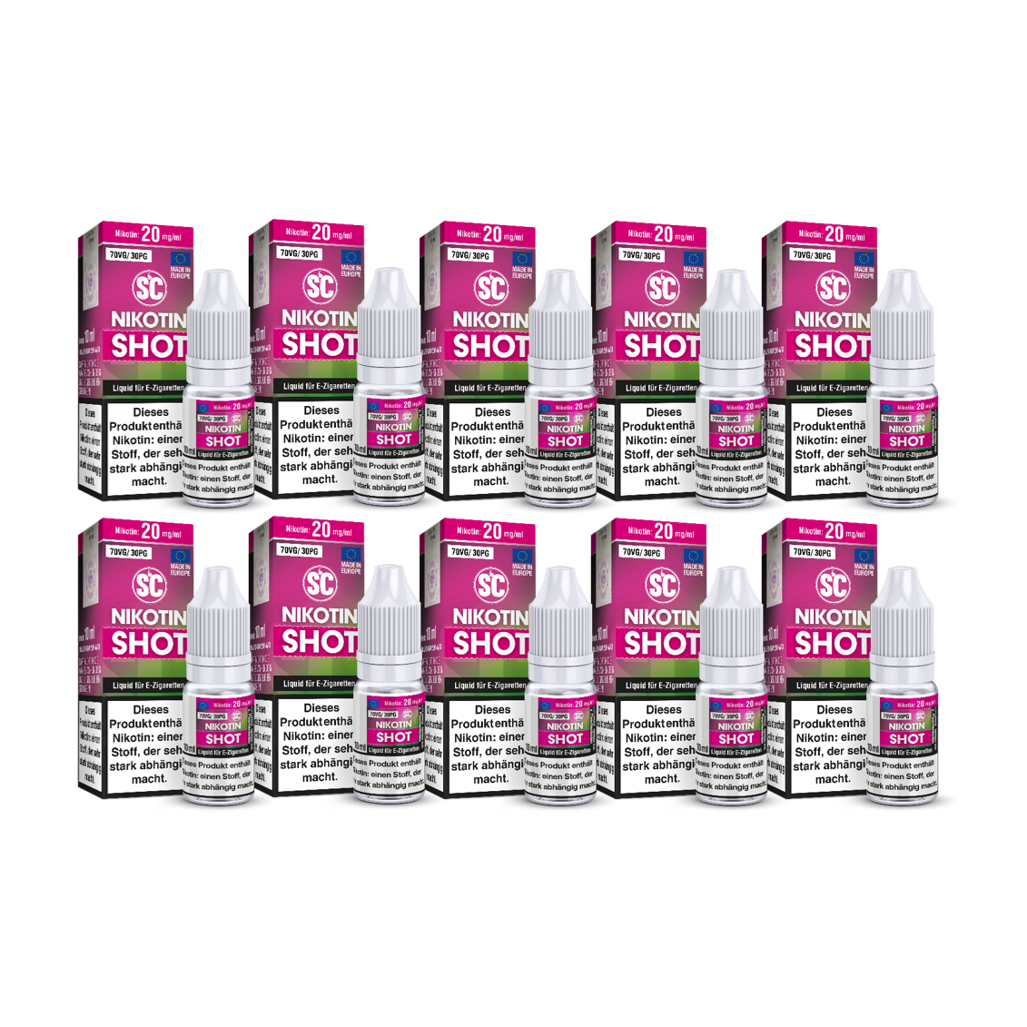 NIKOTIN SHOT - SC 10er PACK