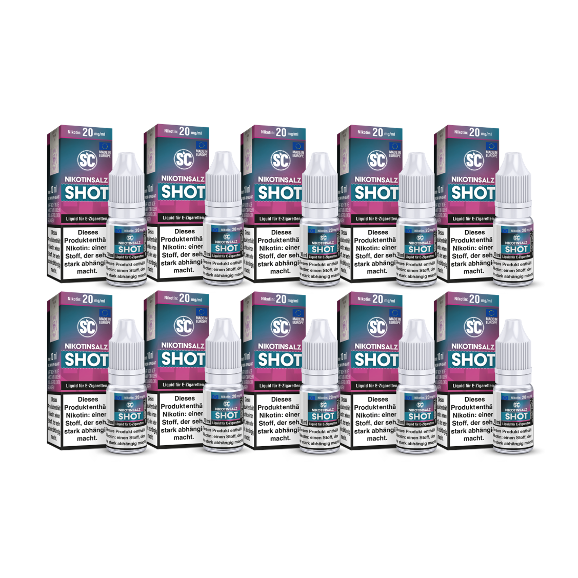 NIKOTINSALZ SHOT - SC 10er PACK