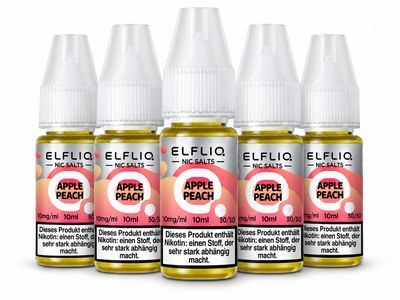 ELFBAR - APPLE PEACH 5X 10 ML LIQUID ELFBAR - APPLE PEACH 5X 10 ML LIQUID