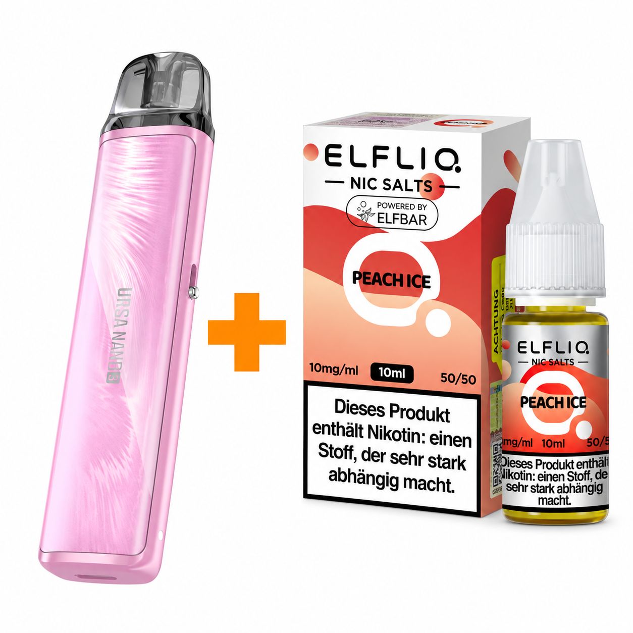 URSA NANO 3 POD KIT + ELFLIQ PEACH ICE