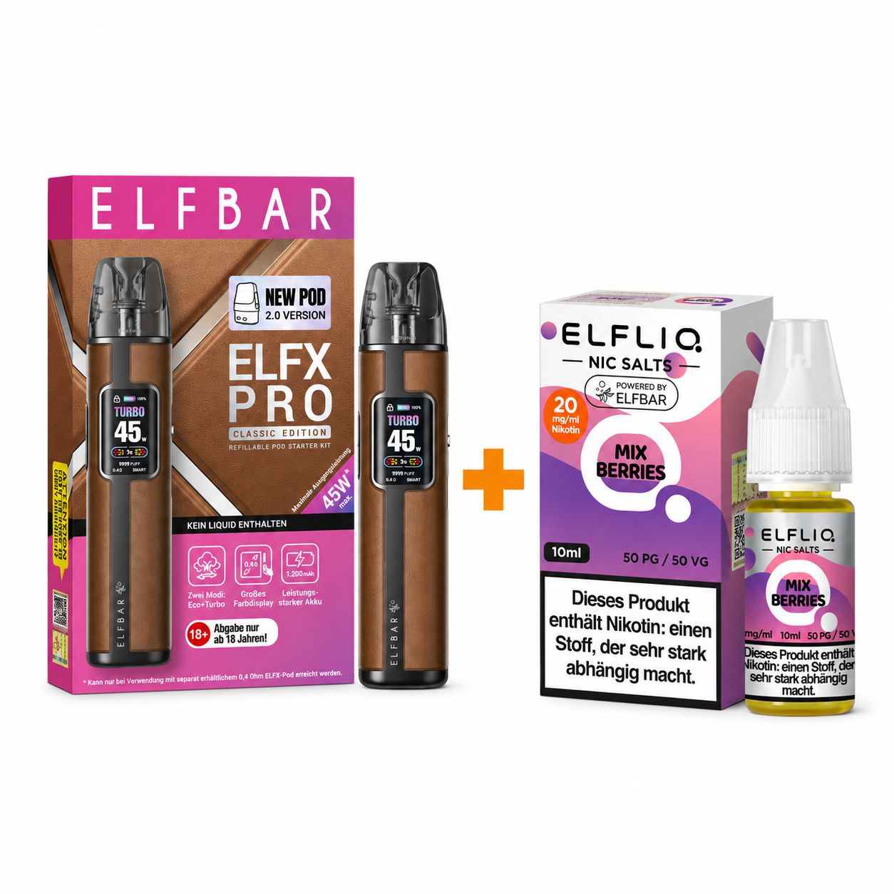 ELFBAR ELFX PRO STARTER SET INKL. ELFLIQ