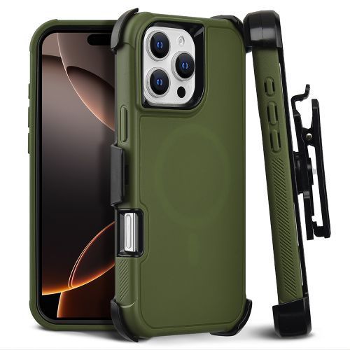 Apple iPhone 16 Pro Max (6.9) - Slim Tough Pro Case - Black PC Hard Cover with Soft Green TPU Bumper Compatible with MagSafe Charger in Premium Box Packaging - Durable Protection with a Touch of Style Apple iPhone 16 Pro Max (6.9) - Slim Tough Pro Case - Black PC Hard Cover with Soft Green TPU Bumper Compatible with MagSafe Charger in Premium Box Packaging - Durable Protection with a Touch of Style