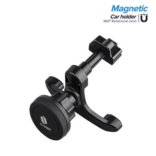 Black Universal Magnetic Air Vent Car Mount Holder - Secure, Compact, and Hands-Free Solution
