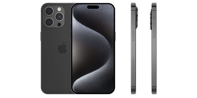 Apple iPhone 15 Pro Max (Titanium, Black) - 256GB, Grade A (Used), Unlocked