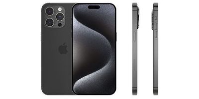 Apple iPhone 15 Pro Max (Titanium, Black) - 256GB, Grade A (Used), Unlocked