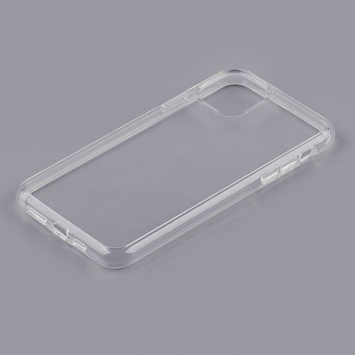 Apple iPhone 11 Pro Max Clear PC Hard Cover with Clear Protective Bumper – Sleek and Durable Case