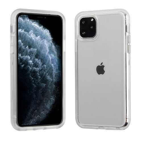 Apple iPhone 11 Pro Max Clear PC Hard Back Cover with Clear Protective Bumper Edge – Sleek and Durable Protection