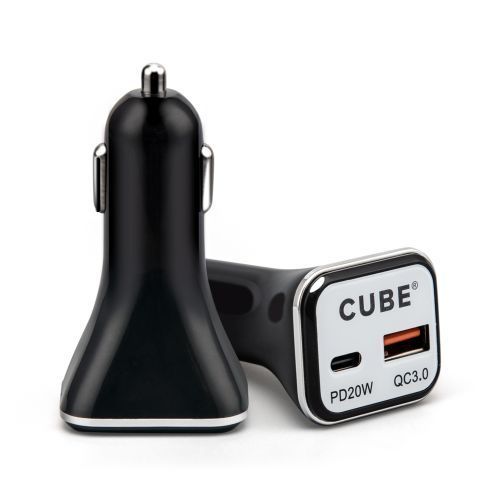 Black and White 38W Quick Charge USB & PD Car Charger Port – Fast Charging, Premium Packaging