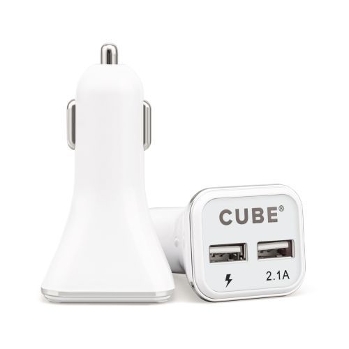 White 38W Quick Charge Dual USB & PD Car Charger - Premium Packaging