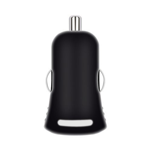Black USB Car Charger - Premium Packaging