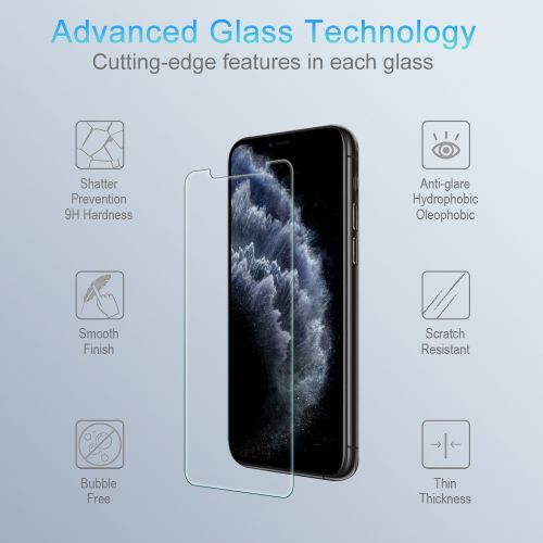 Apple iPhone 11 Pro Max / iPhone XS Max Tempered Glass Screen Protector - Shock-Absorbent Processed Glass