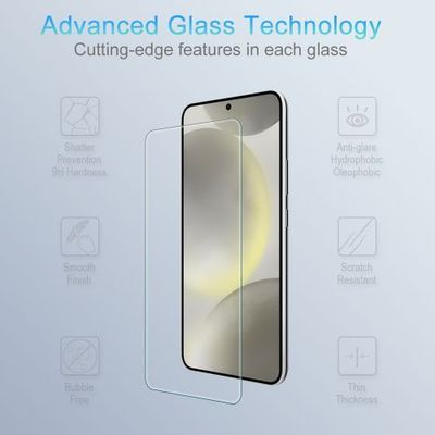 Samsung Galaxy S24 / S25 Tempered Glass Screen Protector – Shock Absorbent & Scratch Resistant