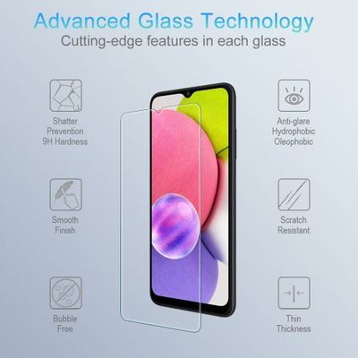 Samsung Galaxy A03s Tempered Glass Screen Protector – Shock Absorbent & Scratch Resistant