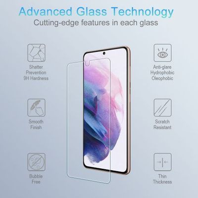 Samsung Galaxy S21 Tempered Glass Screen Protector – Shock Absorbent & Scratch Resistant