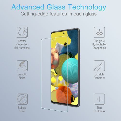 Samsung Galaxy A51 4G / 5G Tempered Glass Screen Protector – Shock Absorbent & Scratch Resistant
