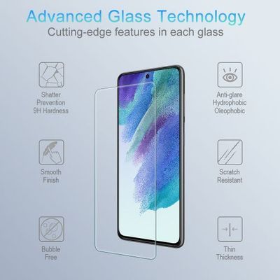 Samsung Galaxy S21 FE Tempered Glass Screen Protector – Shock Absorbent & Scratch Resist