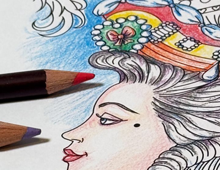 4 Coloring Pages – Elegant Ladies in Large Hats | French Revolution & Directoire Style (Digital PDF Download)