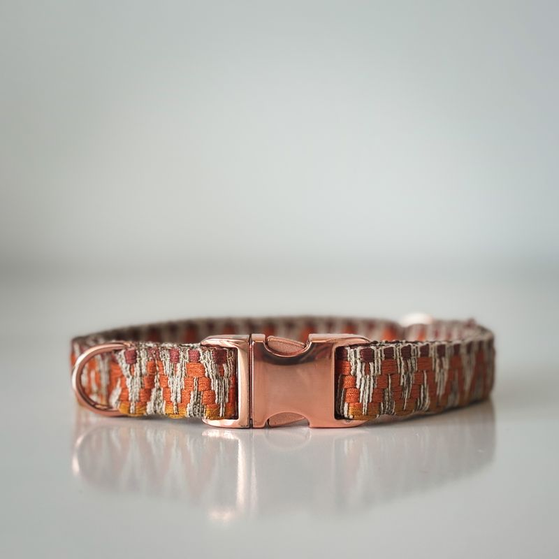 Hundehalsband „Orange“ – robust & handgefertigt